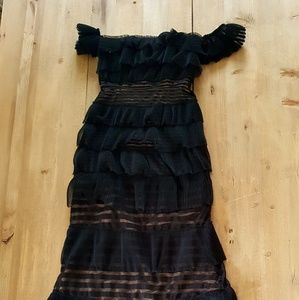BCBG black tule dress
